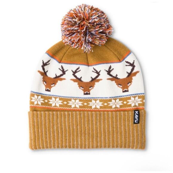 Kavu Herschel Oh Deer beanie with pom - Picture 1 of 6